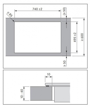 BORA GPNext GPNEXTE80P Induktions-Kochfeld Kochfeldabzug - Umluf GPNEXTE80P